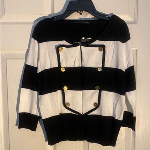 Signature8 Black and White Cardigan